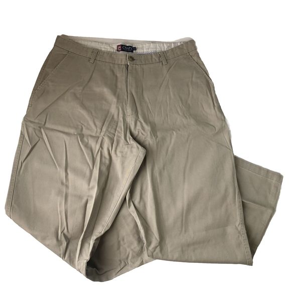 CHAPS Men’s Khaki Pants 40x30 - Picture 1 of 16